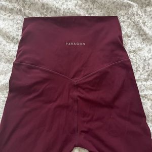 PARAGON FITWEAR WRAP LEGGINGS - MERLOT